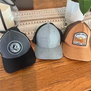 Men's Gray and Black Hat